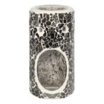 Pillar Gunmetal Grey Crackle Oil Burner