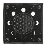 Moon Phase Crystal Grid Altar Cloth