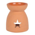 Star Cutout Terracotta Effect Oil Burner