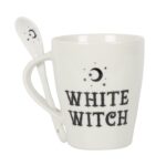 White Witch Mug and Spoon Set