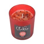 Root Chakra Strawberry Crystal Chip Candle