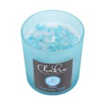 Throat Chakra Blueberry Crystal Chip Candle