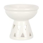 Off White Deep Bowl Oil Burner