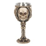 Resin See, Hear, Speak No Evil Skeleton Goblet