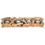 4pc Driftwood Candle Holder