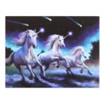 25x19cm Shooting Stars Canvas Plaque by Anne Stokes