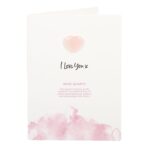 I Love You Rose Quartz Crystal Heart Greeting Card