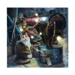 Witchwood Express Light Up Canvas Plaque by Lisa Parker