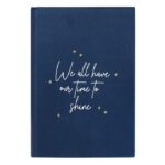 Crescent Moon Velvet Notebook