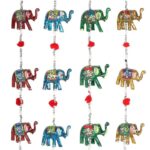 Assorted Hanging Elephant Decoration with Bell