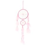 Light Pink Double Dreamcatcher with Tassels